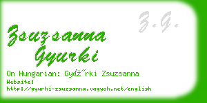 zsuzsanna gyurki business card